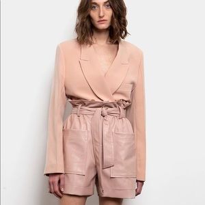 NWT The Frankie Shop Faux Leather Shorts